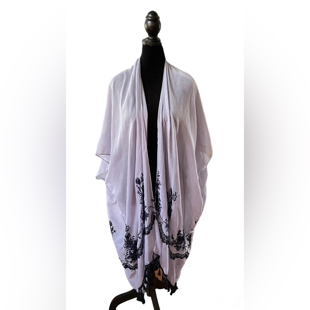 Harvé Bernard: Purple Kimono Cardigan